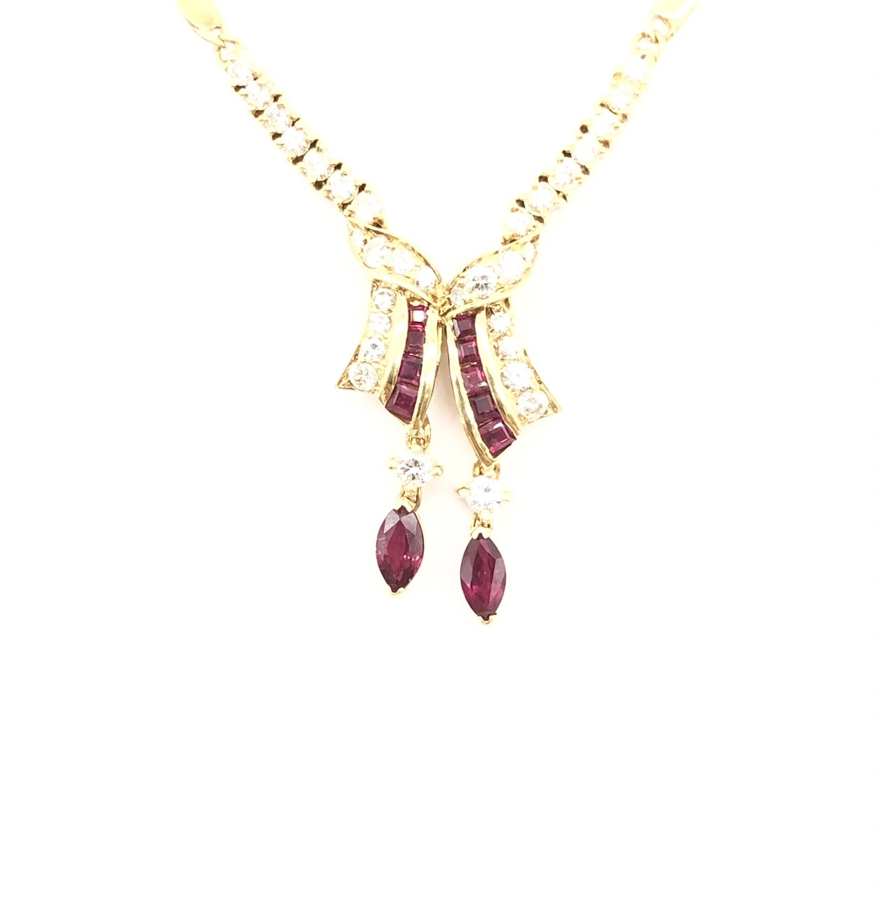 【ZA-14】ルビーネックレス