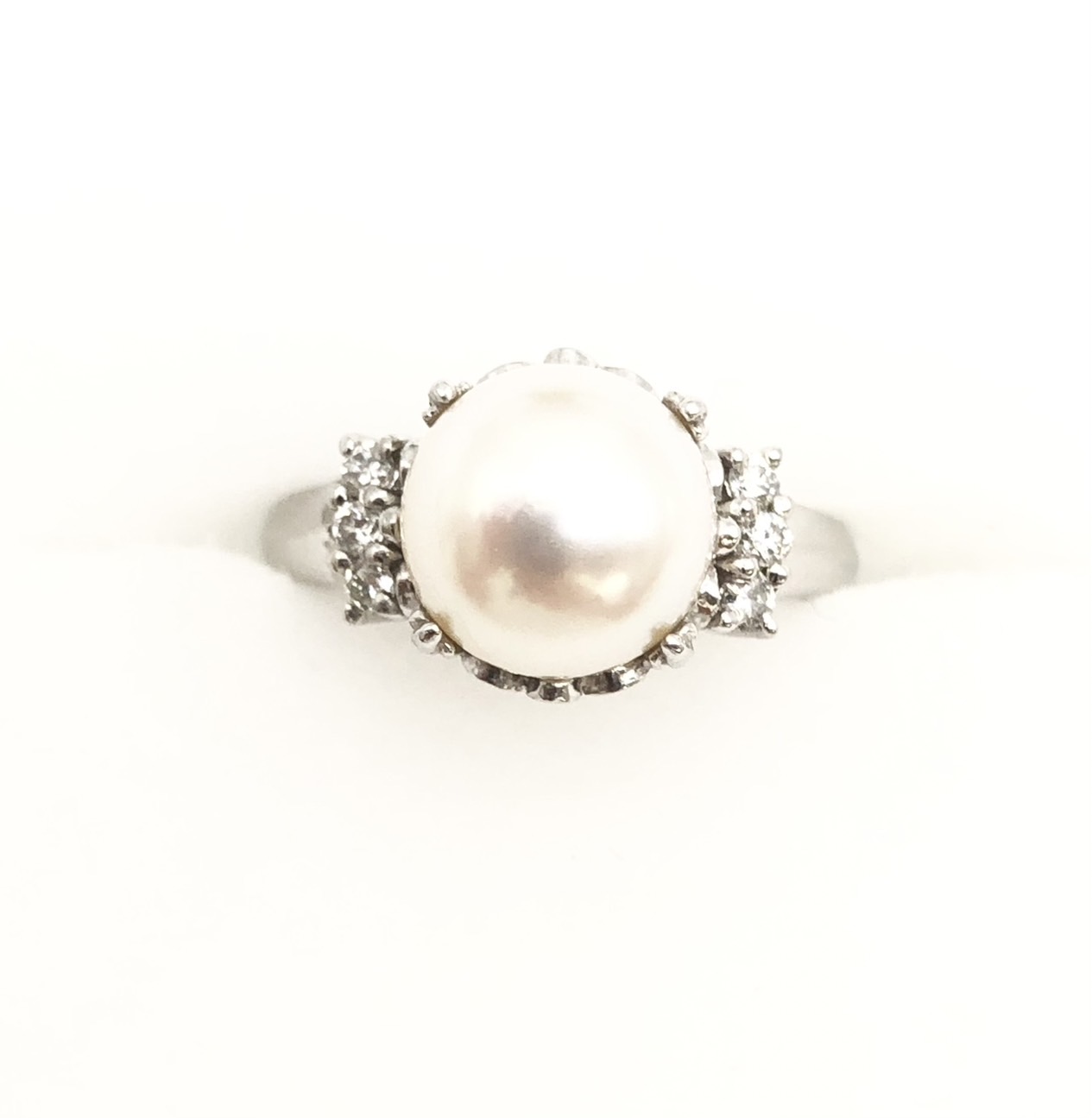 【ZA-18】パールネックレス  イヤリング リング 3点セット