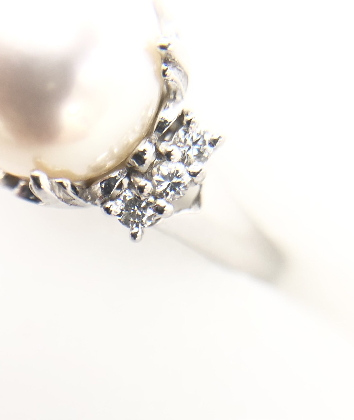 【ZA-18】パールネックレス  イヤリング リング 3点セット