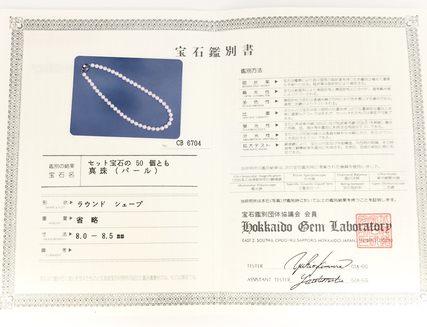 【ZA-19】パールネックレス  リング セット