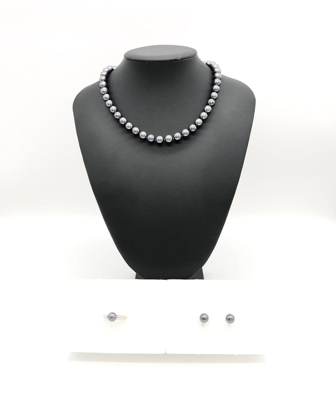 【ZA-9】パールネックレス  リング イヤリング 3点セット