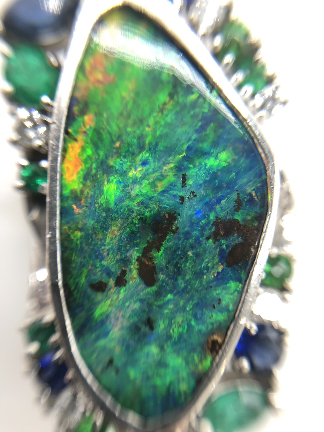 【ZA-11】ブラックオパール  リング