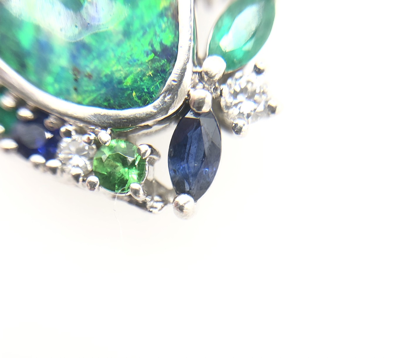 【ZA-11】ブラックオパール  リング