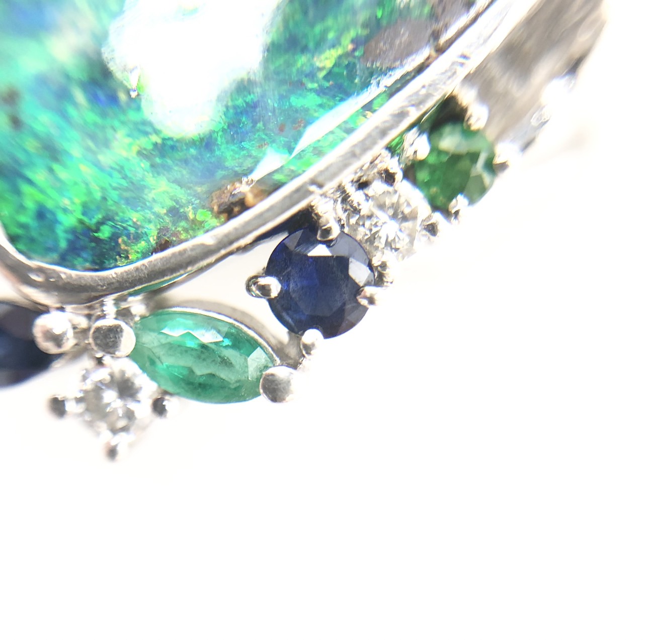 【ZA-11】ブラックオパール  リング