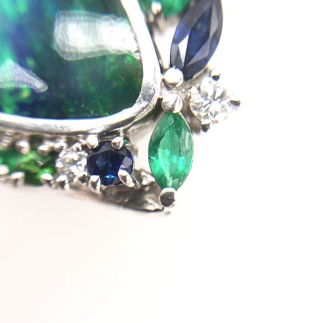 【ZA-11】ブラックオパール  リング