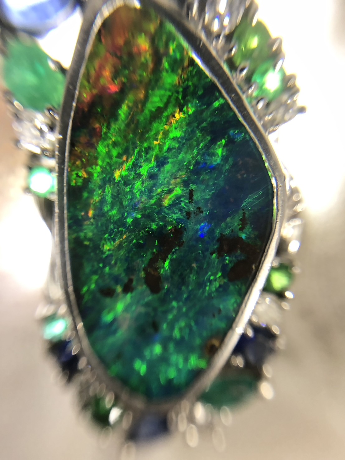 【ZA-11】ブラックオパール  リング