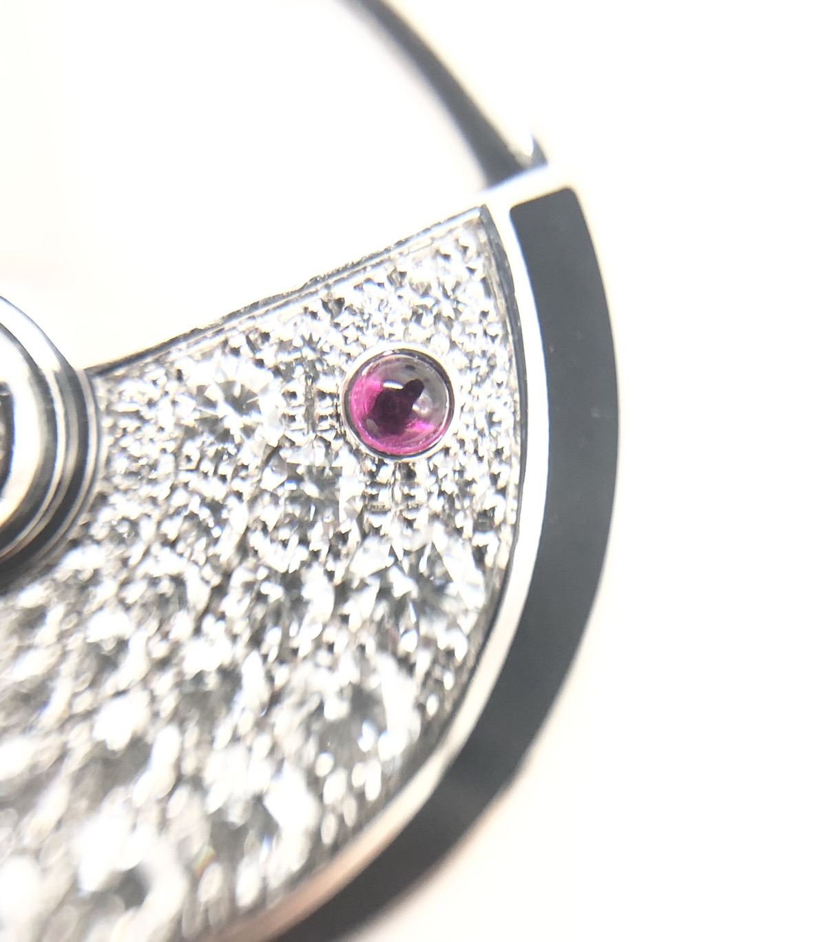 【ZA-39】Cartier ロングネックレス アミュレット XL ラージ 2ポイントルビー